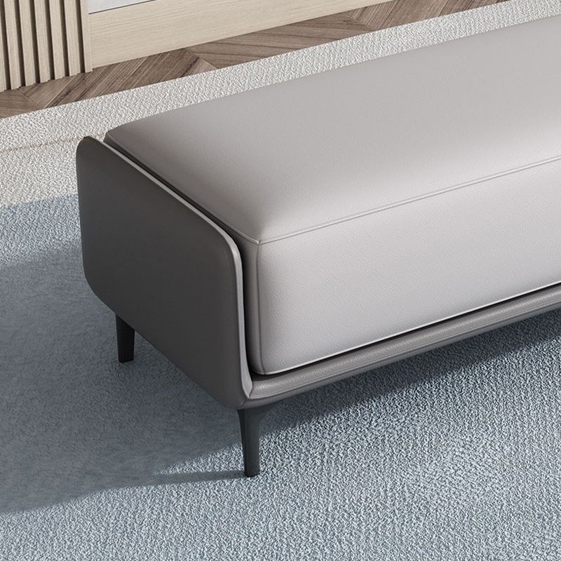 Modern Cushioned Seating Bench Rectangle Entryway and Bedroom Bench , 16 inch W Clearhalo 'Benches' 'Chairs & Seating' 'furn' 'furn_benches' 'Furniture' 'Living Room Furniture' 1200x1200_cb78c64c-8e4a-4737-a12b-be1e9b7f65f8