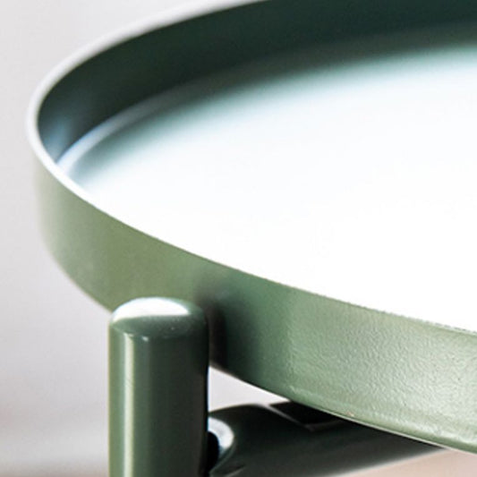 Tavolo da gamba a croce superiore del vassoio tavolino rotondo contemporaneo