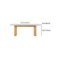 Oval Solid Wood Dining Table Double Pedestal Table in Natural