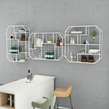 Iron Contemporary Wall Unit Bookshelf 4/5/6-Shelf Closed Back Bookshelf Clearhalo 'Bookcases' 'furn' 'furn_bookcases' 'Furniture' 'furniture_bookcases' 'kitchen' 'kitchen_bookcases' 'Living Room Furniture' 'Office Furniture' 1200x1200_cb7fa570-d7f8-4479-8052-10b278eae029