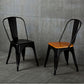 Industrial Dining Room Chair Slat Back Side Chair with Metal Legs for Home Use Clearhalo ' kitchen&dining_furn' 'Dining Chairs' 'Dining Tables & Seating' 'dining_chair' 'furn' 'furn_dining_chair' 'Furniture' 'furniture_dining_chair' 'Kitchen & Dining Furniture' 'kitchen' 1200x1200_cb81ed52-d662-4e27-a89f-557f6a850764