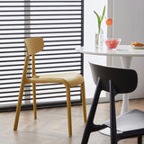 Home Contemporary Side Chair Open Back Plastic Armless Dining Room Chair Clearhalo ' kitchen&dining_furn' 'Dining Chairs' 'Dining Tables & Seating' 'dining_chair' 'Furniture' 'furniture_dining_chair' 'Kitchen & Dining Furniture' 'kitchen' 1200x1200_cb835bbb-ff7c-45eb-94ca-455b894fb9e8