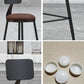Industrial Coffee Shop Footrest Stool Matte Finish Iron Bar Stool Clearhalo 'Bar Furniture' 'Bar Stools' 'bar_stools' 'furn' 'furn_bar_stools' 'Furniture' 'furniture_bar_stools' 'Kitchen & Dining Furniture' 1200x1200_cb8414e9-c3a2-4311-8303-e4b24ef4b4a2