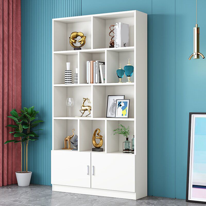 Closed Back Bookshelf Scandinavian Style Bookcase for Home Office and Study Room Clearhalo 'Bookcases' 'furn' 'furn_bookcases' 'Furniture' 'furniture_bookcases' 'kitchen' 'kitchen_bookcases' 'Living Room Furniture' 'Office Furniture' 1200x1200_cb8475ac-077f-4d22-9303-5c2059b8d017