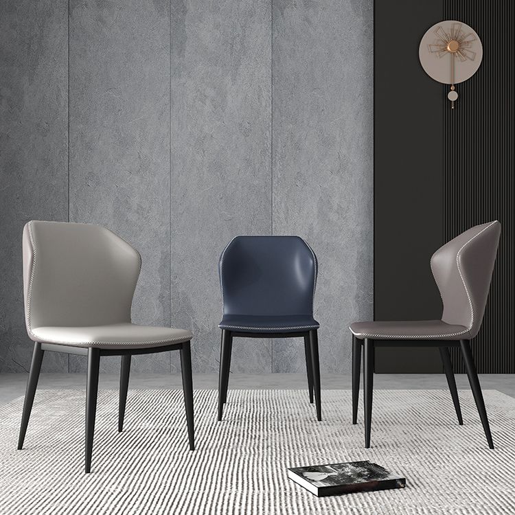 Industrial Metal Dining Chairs Armless Wingback Side Chair for Restaurant Use (Set of 2) Clearhalo ' kitchen&dining_furn' 'Dining Chairs' 'Dining Tables & Seating' 'dining_chair' 'furn' 'furn_dining_chair' 'Furniture' 'furniture_dining_chair' 'Kitchen & Dining Furniture' 'kitchen' 1200x1200_cb855317-e019-4512-8e51-ec34ef1feb92