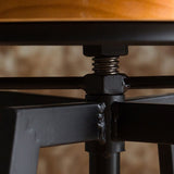 Sgabelli da barra da banco in metallo industriale sgabello da poggiapiedi per interno