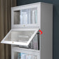 Glam Closed Back Standard Bookcase Manufactured Wood Bookcase with Glass Doors Clearhalo 'Bookcases' 'furn' 'furn_bookcases' 'Furniture' 'furniture_bookcases' 'kitchen' 'kitchen_bookcases' 'Living Room Furniture' 'Office Furniture' 1200x1200_cb870c92-2ac4-49f9-abdb-acbddfb6bcbc