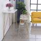Rechteckiger Bartisch im Glam-Stil, Bartisch aus Holz mit 4 Beinen