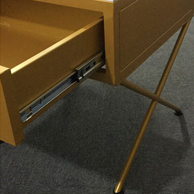 Glamado 1 - Cajón de acento Nightsand de hierro Gabinete de hierro