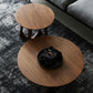 Solid Wood Round Coffee Table in Brown Scandinavian 2 Pieces Cocktail Table Set Clearhalo 'Coffee & Accent Tables' 'Coffee Tables' 'coffee_tables' 'furn' 'furn_coffee_tables' 'Furniture' 'Living Room Furniture' 1200x1200_cb89c48b-dbd4-468e-928d-268698c224cc