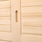 Modern Freestanding Wardrobe Pine Solid Wood Wardrobe with Drawer