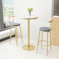 Stone Bar Dining Table Glam Round Bar Table with Pedestal for Dining Room Clearhalo 'Bar Furniture' 'Bar Tables' 'bar_tables' 'furn' 'furn_bar_tables' 'Furniture' 'furniture_bar_tables' 'Kitchen & Dining Furniture' 1200x1200_cb8cc1e7-66de-4f63-b0de-aadae6bd7fe0