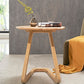 Side Table Solid Wood Abstract Round Scandinavian Living Room End Table Clearhalo 'Coffee & Accent Tables' 'End & Side Tables' 'end_side_tables' 'furn' 'furn_end_side_tables' 'Furniture' 'Living Room Furniture' 1200x1200_cb8d9b60-6265-4bec-9368-031d4994ff88