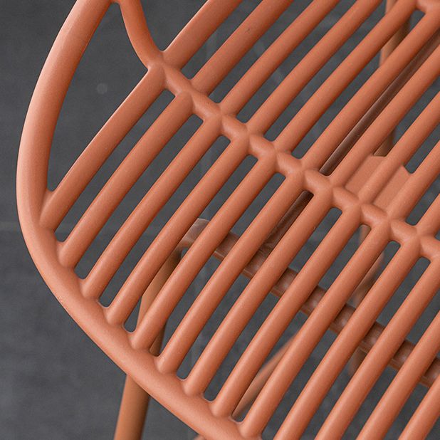 Contemporary Footrest Metal Barstool Matte Finish Restaurant Stool Clearhalo 'Bar Furniture' 'Bar Stools' 'bar_stools' 'furn' 'furn_bar_stools' 'Furniture' 'furniture_bar_stools' 'Kitchen & Dining Furniture' 1200x1200_cb8e46a0-4398-4797-b5a8-48e5431cfd97