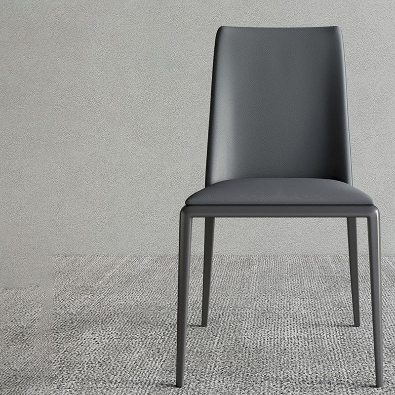 Sedie da pranzo in pelle contemporanea sedie da pranzo in metallo per uso domestico