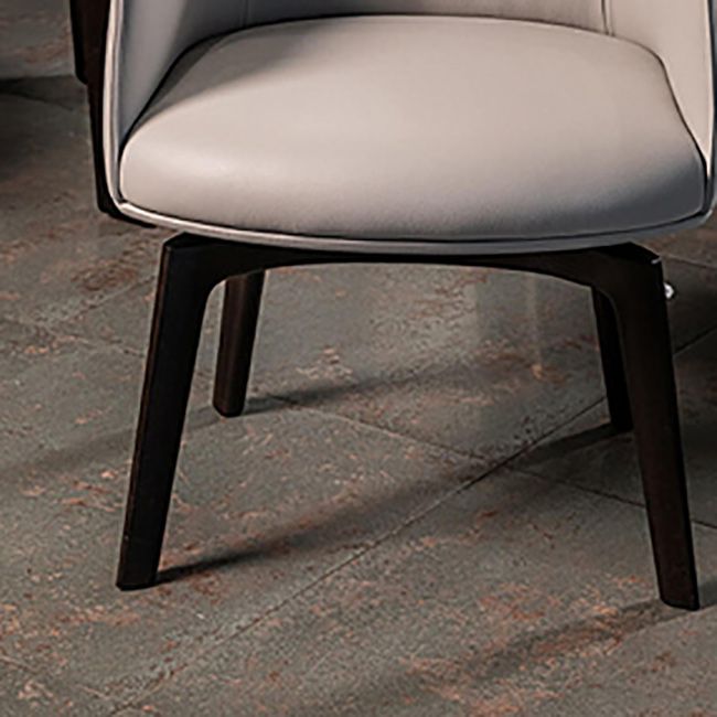 Modern Leather Armrest Fixed Backrest Black Base Upholstered Armed Chair Clearhalo 'Accent Chairs' 'accent_chairs' 'Chairs & Seating' 'furn' 'furn_accent_chairs' 'Furniture' 'Living Room Furniture' 1200x1200_cb8fd706-d9fd-48e1-ad5a-43fc2b01374f