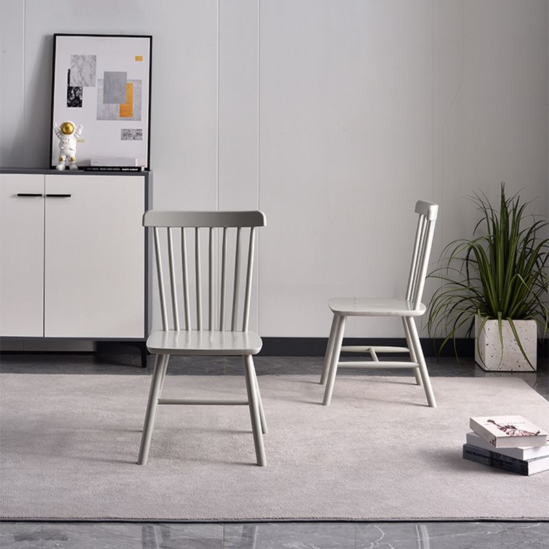 Contemporary Rubberwood Side Chair Wood Windsor Back Dining Chair (Set of 2) Clearhalo ' kitchen&dining_furn' 'Dining Chairs' 'Dining Tables & Seating' 'dining_chair' 'furn' 'furn_dining_chair' 'Furniture' 'furniture_dining_chair' 'Kitchen & Dining Furniture' 'kitchen' 1200x1200_cb9094b8-c5bc-42c4-b741-0acf1951932b