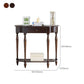 Victorian Rubber Wood Accent Table Free Form Console Sofa Table for Hall