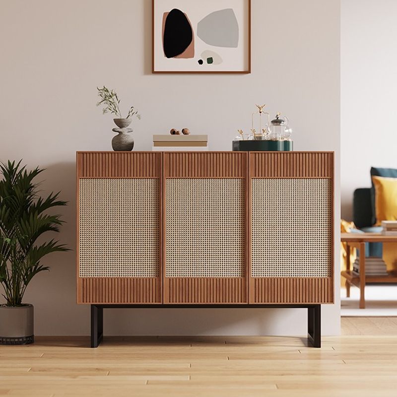 Tavolo da buffet contemporaneo Scheda laterale in legno massiccio con armadi