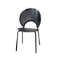 Metal Base Dining Chairs Industrial Style Open Back Armless Chair