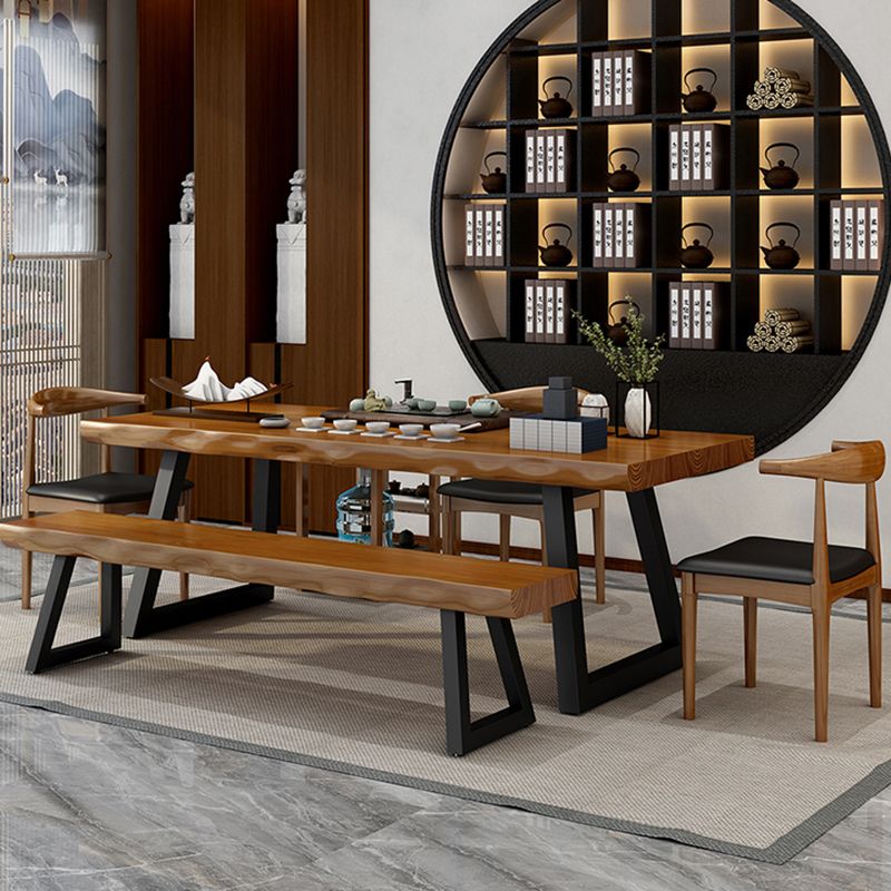 Solid Wood Home Working Table Industrial Rectangle Office Table Clearhalo 'furn' 'furn_office_desk' 'Furniture' 'furniture_office_desk' 'Office Desks' 'Office Furniture' 'office_desk' 1200x1200_cb94d4a4-bb90-4813-a5c9-af115e502ec7