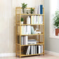 Modern Bamboo Etagere Bookshelf Bedroom Vertical Open Shelf Bookcase with Shelves