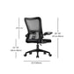 Mesh Chair Modern Ergonomic Adjustable Seat Height Office Chair