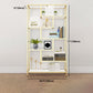 11.81"W Bookshelf Open Back Glam Style Bookcase for Study Room Home Office Clearhalo 'Bookcases' 'furn' 'furn_bookcases' 'Furniture' 'furniture_bookcases' 'kitchen' 'kitchen_bookcases' 'Living Room Furniture' 'Office Furniture' 1200x1200_cb97bfed-5e17-4041-be2a-9f4ae0863671