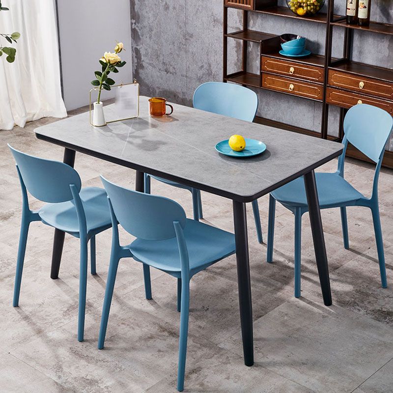 Contemporary Stackable Chair Dining Open Back Armless Chairs with Plastic Legs Clearhalo 'Dining Chairs' 'Dining Tables & Seating' 'dining_chair' 'furn' 'furn_dining_chair' 'Furniture' 'furniture_dining_chair' 'Kitchen & Dining Furniture' 1200x1200_cb99b234-dc38-4007-b4f1-5df91ec1f238