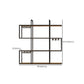 Wall Mounted Wine Rack Kit Metal and Wood Wine Holder Rack in Brown and Black Clearhalo 'furn' 'furn_wine_racks' 'Furniture' 'Kitchen & Dining Furniture' 'Wine Racks' 'wine_racks' 1200x1200_cb9d583f-2683-4068-bfb9-99c4addb9d42