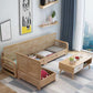 Noordse stof woonkamer bank chaise square arm kussens sofa bed