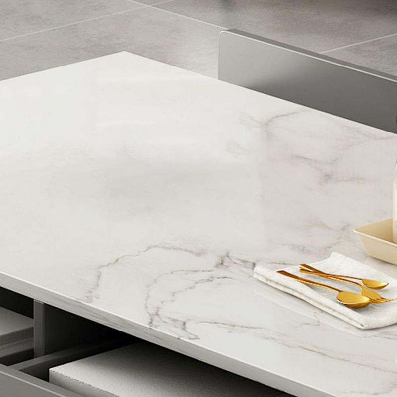 Rectangle Single Coffee Table Four Legs Coffee Table with Storage Clearhalo 'Coffee & Accent Tables' 'Coffee Tables' 'coffee_tables' 'furn' 'furn_coffee_tables' 'Furniture' 'Living Room Furniture' 1200x1200_cb9fa4a2-95a3-42c2-a0a2-bd62ed187c30