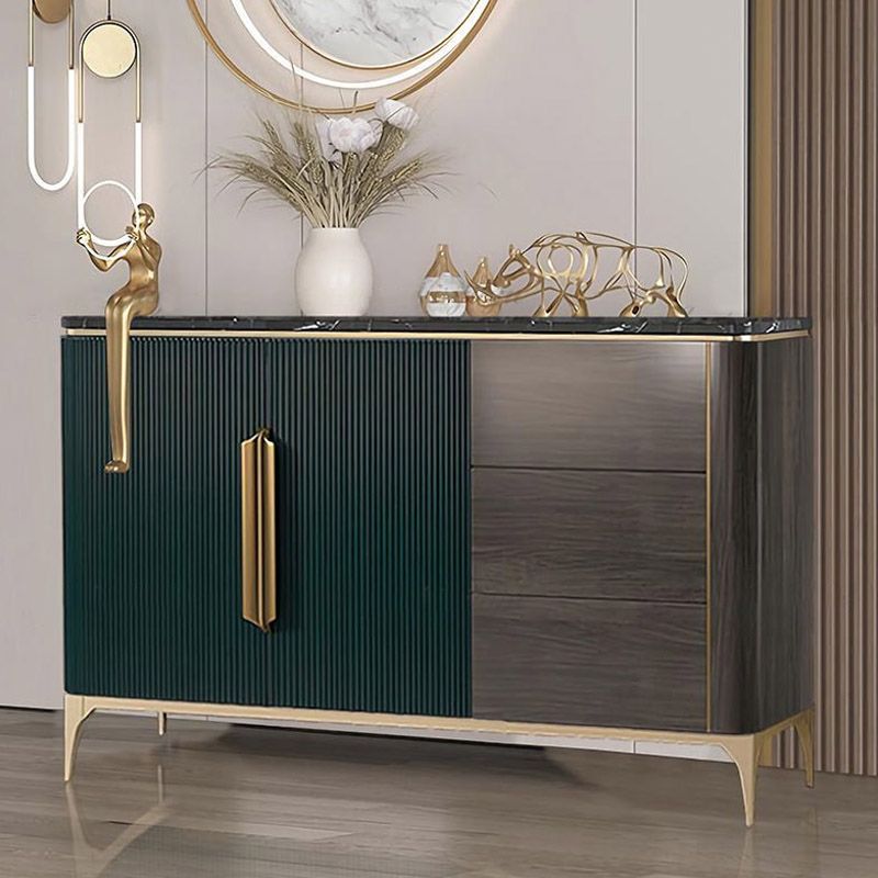 Credenza a scaffalatura regolabile moderna e contemporanea con cassetti e armadi