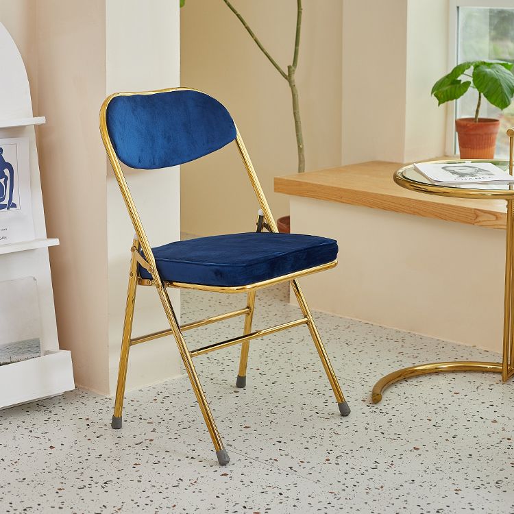 Scandinavian Open Back Velvet Side Chair Matte Finish Folding Dining Chairs Clearhalo ' kitchen&dining_furn' 'Dining Chairs' 'Dining Tables & Seating' 'dining_chair' 'furn' 'furn_dining_chair' 'Furniture' 'furniture_dining_chair' 'Kitchen & Dining Furniture' 'kitchen' 1200x1200_cba092e4-136c-4be6-bbe0-765a2a590455