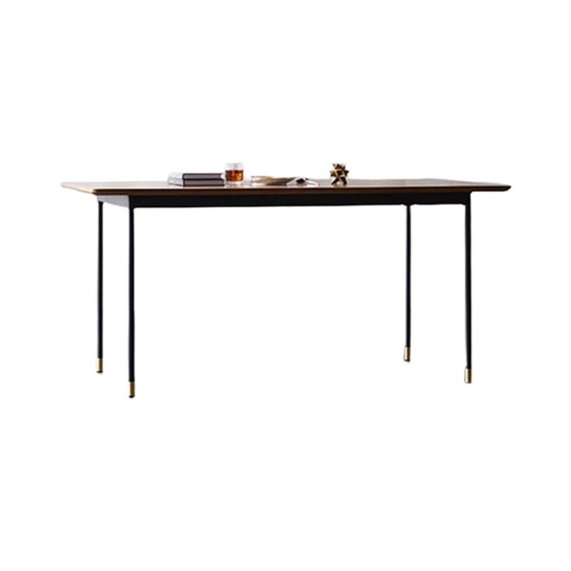 Industrial Dining Table Set 1/5/7 Pcs Solid Wood Top Table with Upholstered Chairs Clearhalo 'Dining Room Sets' 'Dining Tables & Seating' 'dining_room_set' 'furn' 'furn_dining_room_set' 'Furniture' 'Kitchen & Dining Furniture' 1200x1200_cba0b294-4c2c-4ad2-9250-748864078bbf