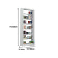 Rectangle Etagere Bookshelf Modern Metal Open Bookcase with Shelves