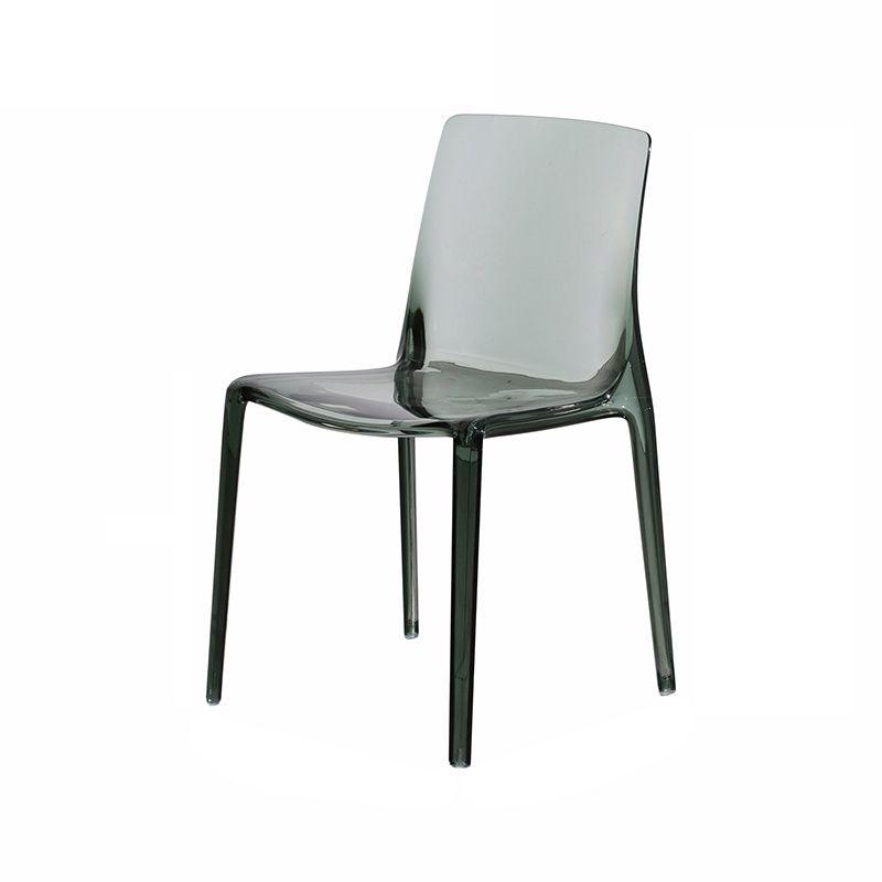 Kitchen Dining Side Chair Contemporary Plastic Dining Armless  Chair