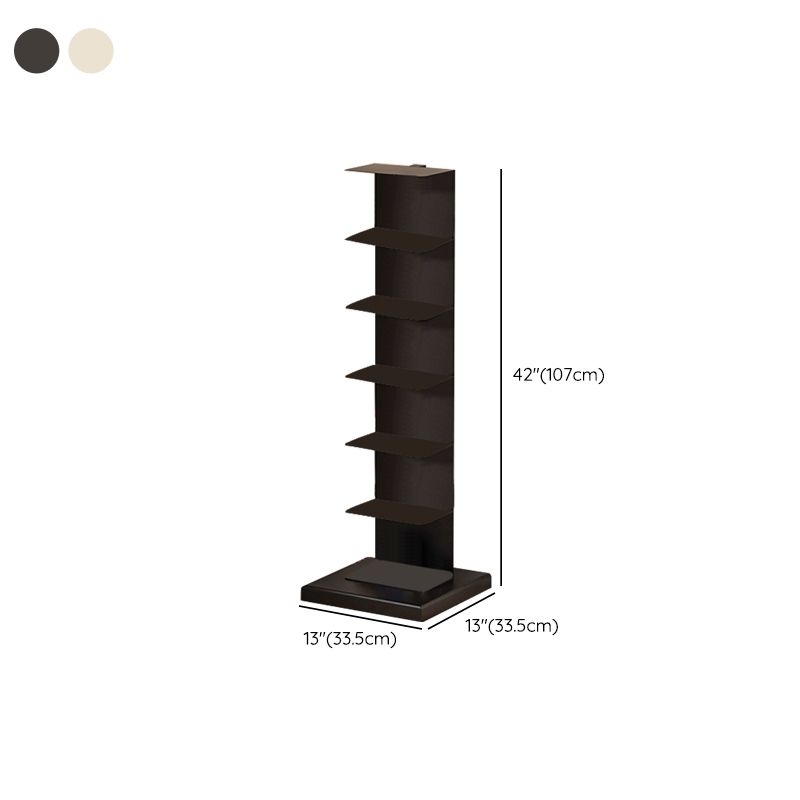 Modern Shelf Bookcase Metal Standard Bookshelf with Shelves for Living Room Clearhalo 'Bookcases' 'furn' 'furn_bookcases' 'Furniture' 'Office Furniture' 1200x1200_cba25246-f159-47e7-80d6-16b663352d84