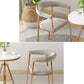 Upholstered Dining Arm Chair Cane Back Dining Chairs for Home Use