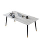 Sintered Stone Home Dining Table Industrial Rectangle Dining Room Table Clearhalo 'Dining Tables & Seating' 'Dining Tables' 'dining_table' 'furn' 'furn_dining_table' 'Furniture' 'Kitchen & Dining Furniture' 1200x1200_cba38656-6155-4eac-a567-112eb49dddcc