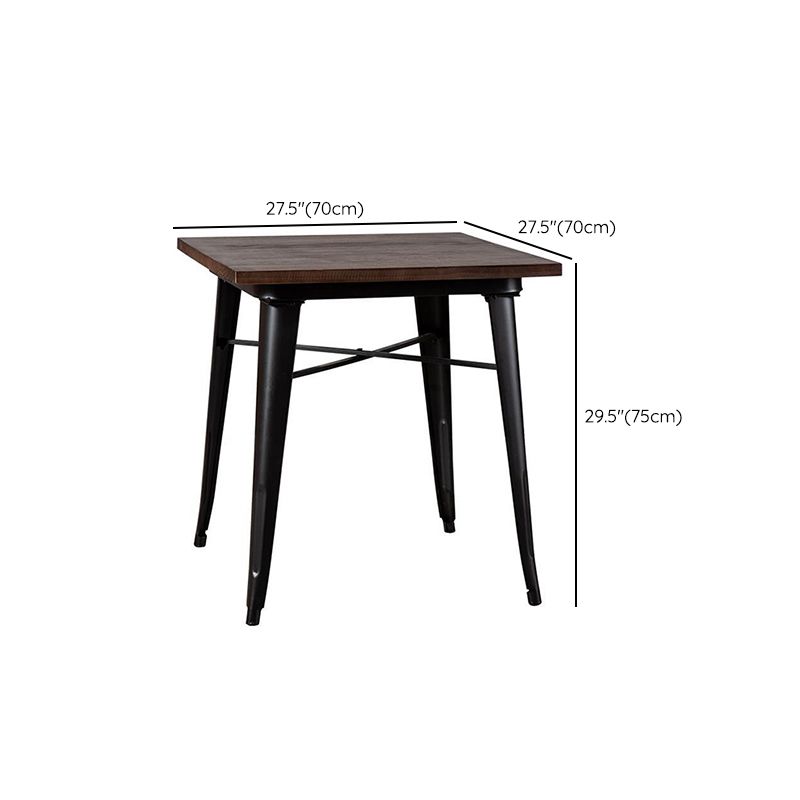 Industriel 1/2/5 pièces meubles en bois massif en bois ensemble en marron