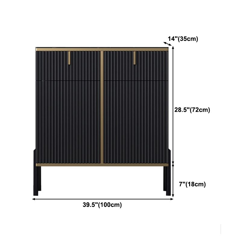 Glamstil Buffet Sideboard Sintered Stone Top Server mit Tür und Schublade für Wohnzimmer