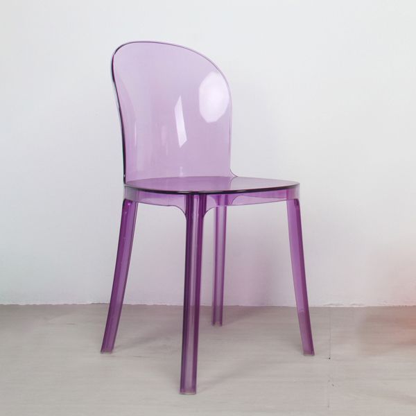 Sedie da cucina contemporanea acriliche sedie senza braccio 16.1 "