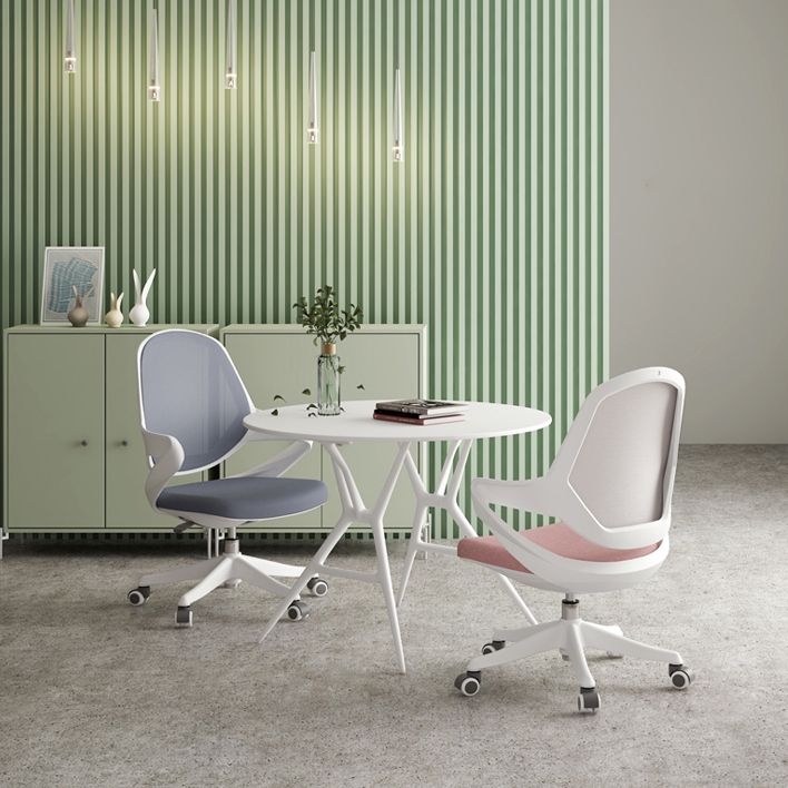 Modern Desk Chair Adjustable Seat Height Fixed Arms Office Chair with Wheels Clearhalo 'furn' 'furn_office_chair' 'Furniture' 'Office Chairs' 'Office Furniture' 'office_chair' 1200x1200_cbac8bca-66e0-4052-af82-51534b2f6274
