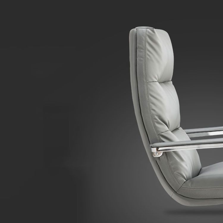 Modern Desk Chair Leather Ergonomic Computer Chair High-Back Chair with Wheels Clearhalo 'furn' 'furn_office_chair' 'Furniture' 'Office Chairs' 'Office Furniture' 'office_chair' 1200x1200_cbadad44-4f45-473d-ae13-a26966e42f6f