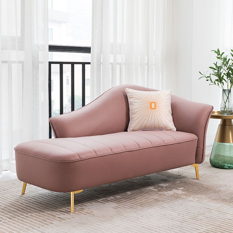 Contemporary Flared Arms Accent Chair One Armed Faux Leather Chaise Clearhalo 'Chairs & Seating' 'Chaise Lounge' 'chaise_lounge' 'furn' 'furn_chaise_lounge' 'Furniture' 'Living Room Furniture' 1200x1200_cbae83eb-db5e-4c3b-a7a5-4ced064d2782