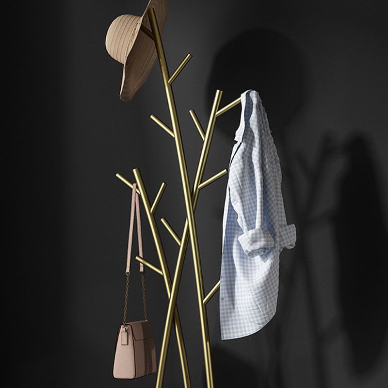 ステンレススチールコートラックフリーランディングコートラックラグジュアリーブランチホールスタンド