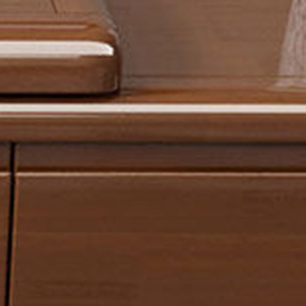 Traditionelle Rubberwood Media Console Matte Finish Holz -TV -Medien stehen mit Schubladen