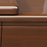 Traditionelle Rubberwood Media Console Matte Finish Holz -TV -Medien stehen mit Schubladen