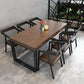 Pine Solid Wood Dining Table Industrial Rectangle Dining Table for Dining Room